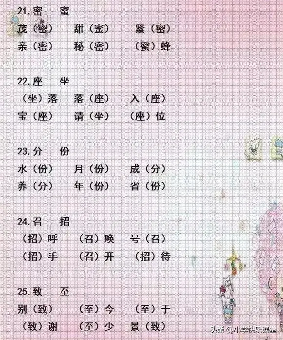 什么乒乓球填空（小学语文“选字(词)填空”练习汇总，考试中经常考到，认真练习）