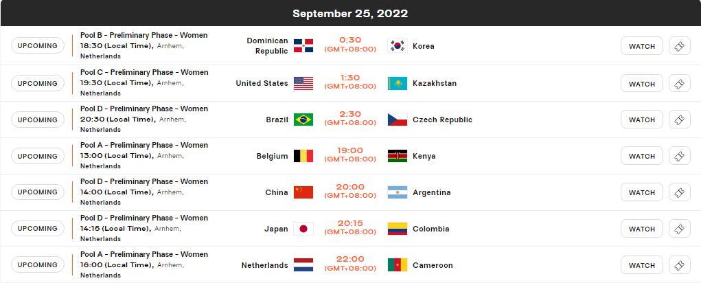 排球世界杯2022赛程表（中国女排世锦赛赛程公布：25日首秀对阵阿根廷女排）